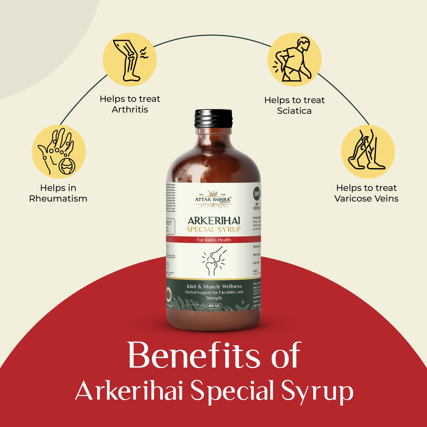 Arkerehai Special Syrup (400ml) | For Joint Pain | For Muscle Pain