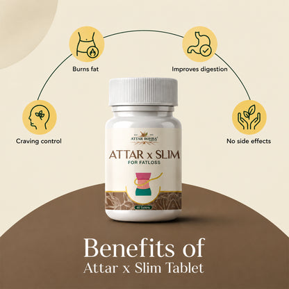 Attar X Slim Tablet (Pack of 3): Ayurvedic Weight Loss & Detox