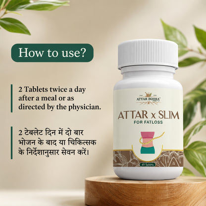 Attar X Slim Tablet (Pack of 3): Ayurvedic Weight Loss & Detox