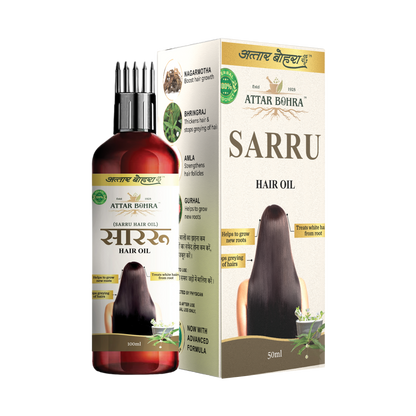 Sarru Hair Oil (100ml) | For hairfall control | Stops greying of hair